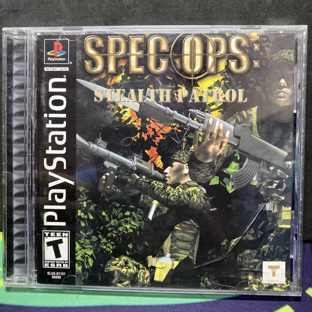 Spec OPS Stealth Patrol PS1 PlayStation 1 Black Label Complete w/ Manual Tested